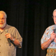 Ron Clements (left) and John Musker (right) talking about Moana.